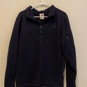 navy blue fleece uarter zip